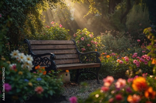 The Seat Amidst Blooming Fl...