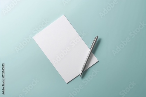 Overhead shot of empty writ...