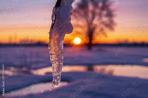 Sunlight piercing through a...