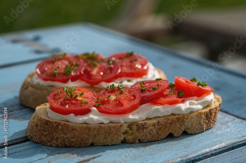Morning meal with ciabatta ...