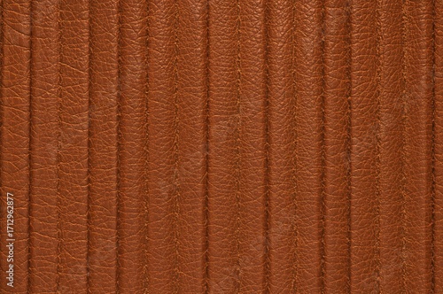 Leather goods with stitched...