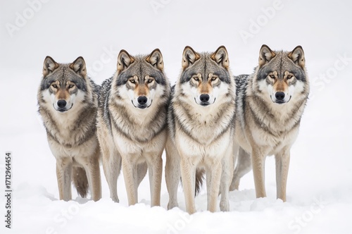 Timber wolves or grey wolve...