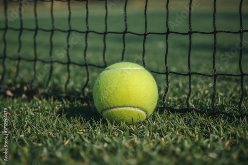 Bright green-yellow tennis ...