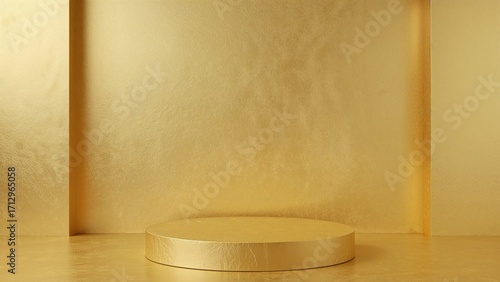 Minimalist golden geometric...