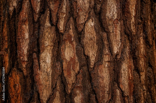 Surface details of a mahoga...