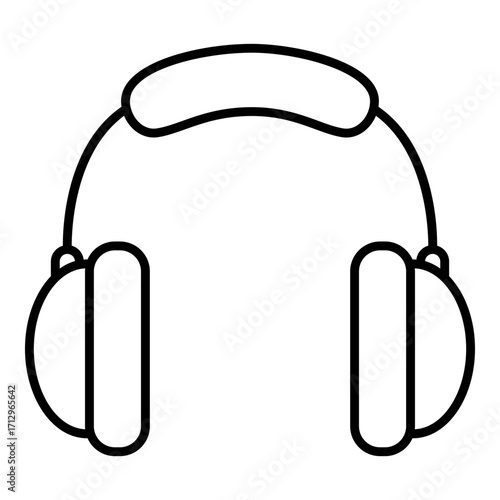 Vector Outline Icon - Headphones