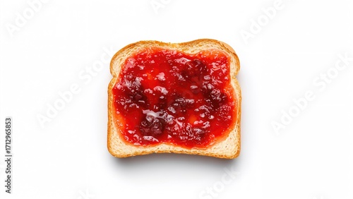 Top view of toasted white b...