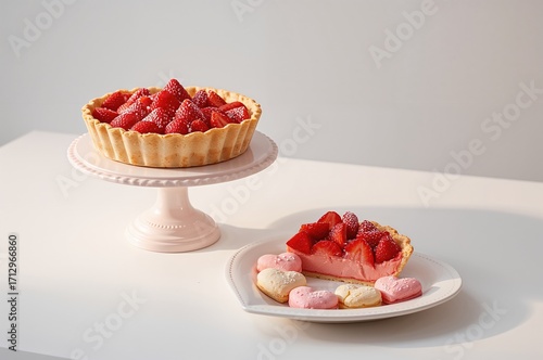 Heart-shaped plate holding ...