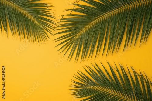 Tropical Palm Leaf Pattern ...