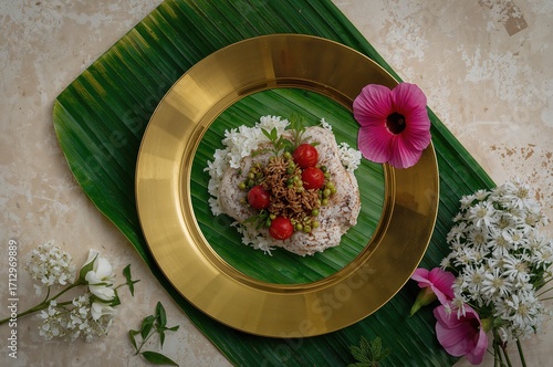 Traditional Thai sweets ser...