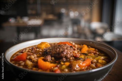 Hearty barley and vegetable...