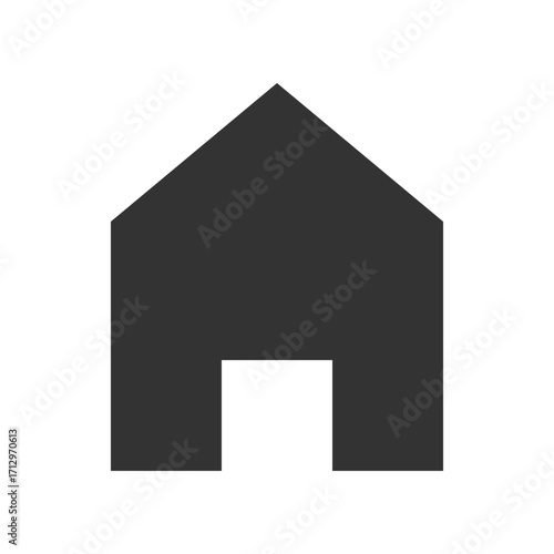 Simple Home House Icon Vector Symbol for UI Design