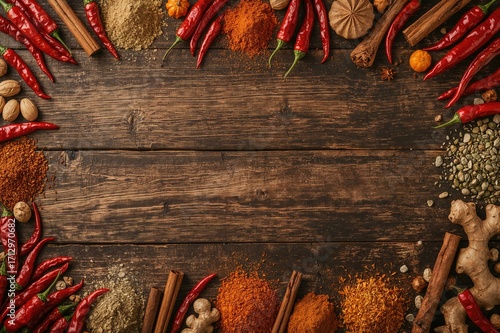 A selection of exotic spice...