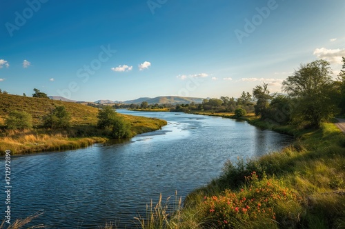 Breathtaking view of a rive...