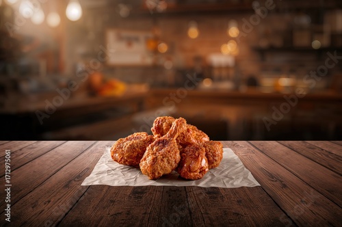 Delicious seasoned fried ch...