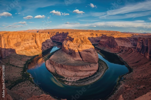 The Curved River Bend in th...