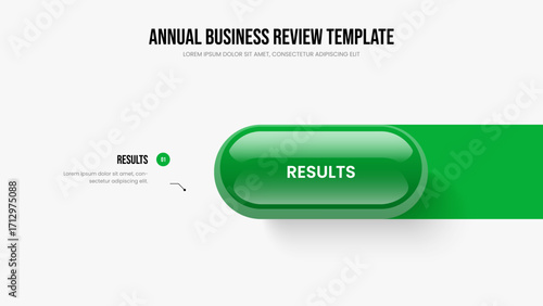 Modern Portfolio Presentation Layout Vector Illustration. Enterprise Launch 1 Step Diagram Slideshow Design. Investor Visualization One Element Infographic Frame Template.