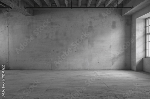 Modern industrial room sett...