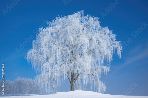 Icy branches of a frost-lad...