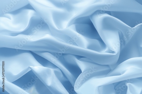 Soft light blue textile wit...