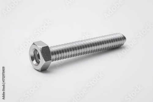 A Large Metal Screw Against...