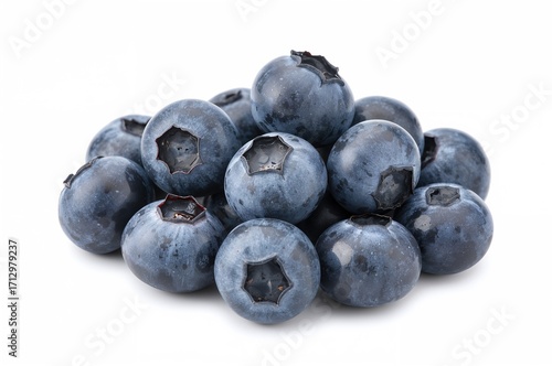 Delicious blueberries on a ...