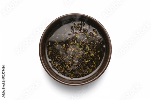 Close-up of tea served in a...