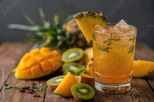 Delicious tropical beverage...