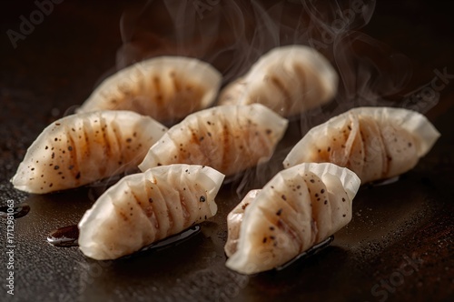 Soy sauce served with steam...