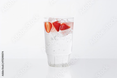 Plastic cup filled with str...
