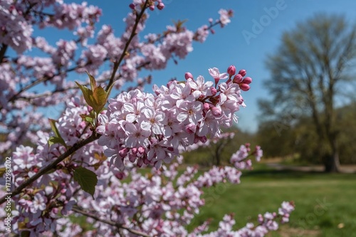 Blooming Lilac Branches in ...