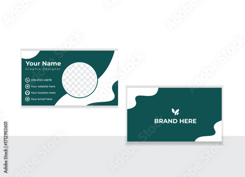 vector modern unique business card corporate card template design.