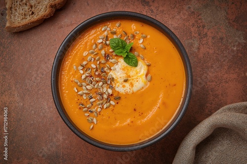 Creamy pumpkin, carrot, and...
