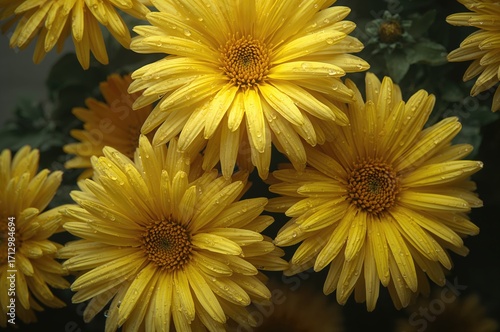 Overhead Shot of Yellow Chr...