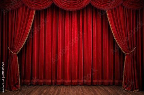 The drapes part, the perfor...