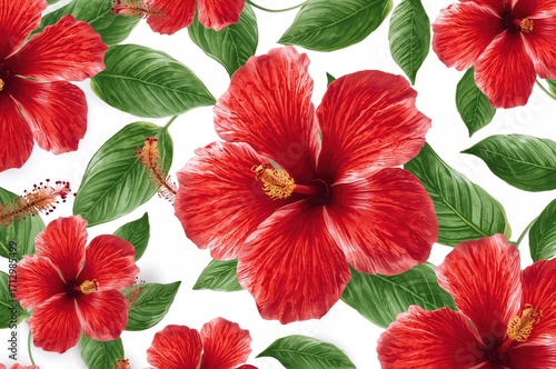 Exotic summer blooms isolat...