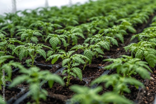 Numerous young plants growi...