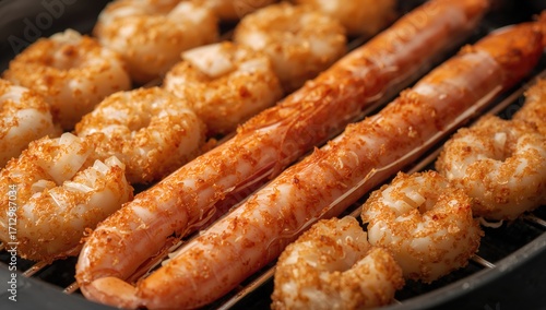Shell-free baked shrimp in ...