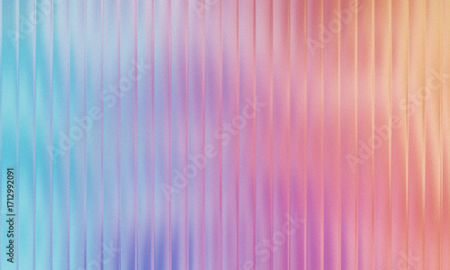 Abstract vertical lines with gradient of blue, pink, orange, and yellow