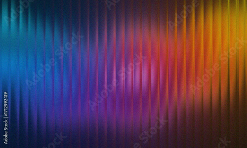 Abstract colorful background with vertical lines and grainy texture effect