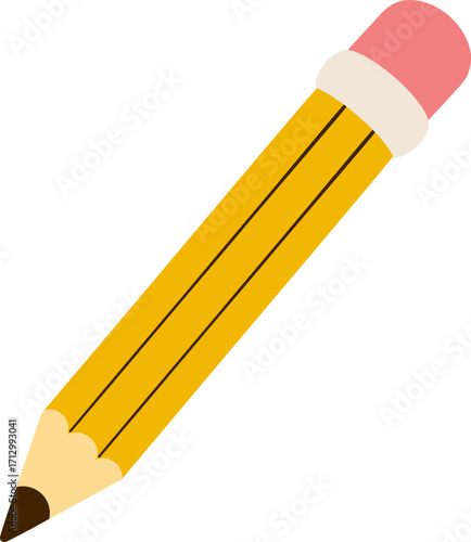 cute pencil school office supply vector cartoon illustration