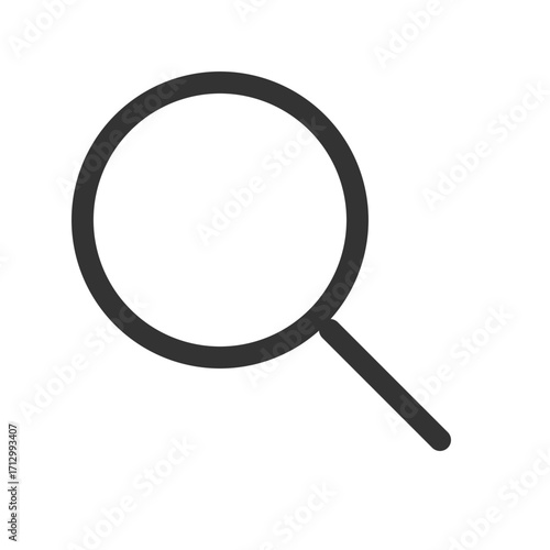 Magnifying Glass Search Icon Vector for Web Applications