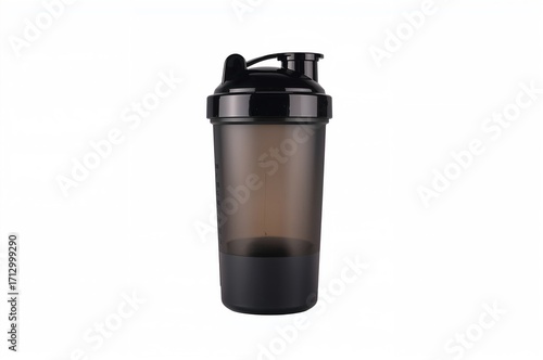 Wallpaper Mural Dark shaker bottle for nutritional supplements and vitamins on a plain white backdrop Torontodigital.ca