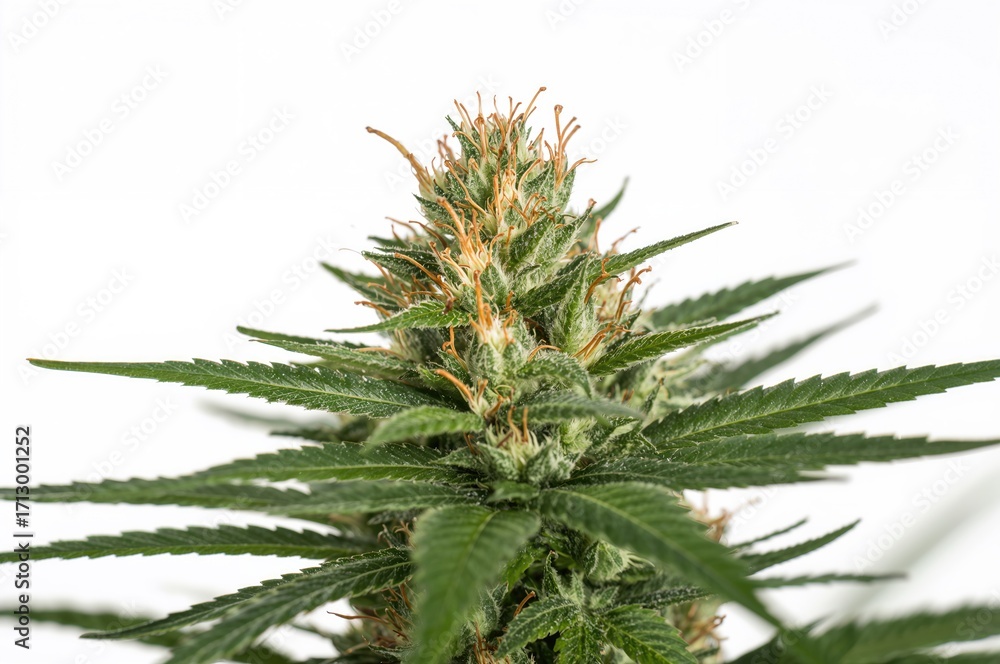 Fototapeta premium Close-Up of Recreational Cannabis Buds on Plant Macro Shot