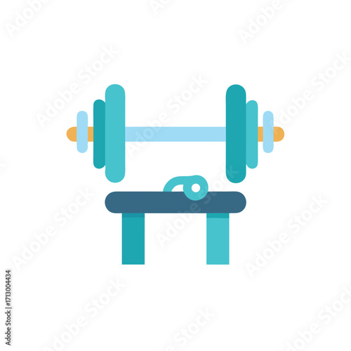 illustration of a weight lifting weights