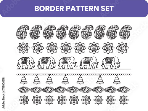 Floral Decorative Border Pattern Pack