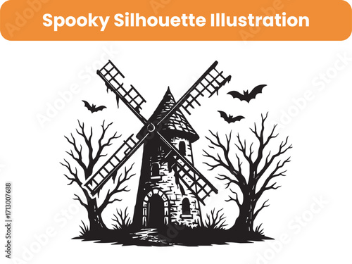 Spooky Silhouette Illustration