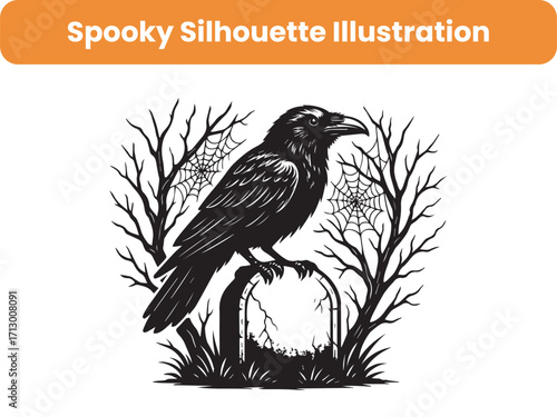 Spooky Silhouette Illustration 