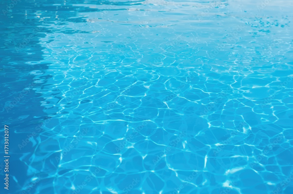 Obraz premium Water in a Clear Blue Swimming Pool
