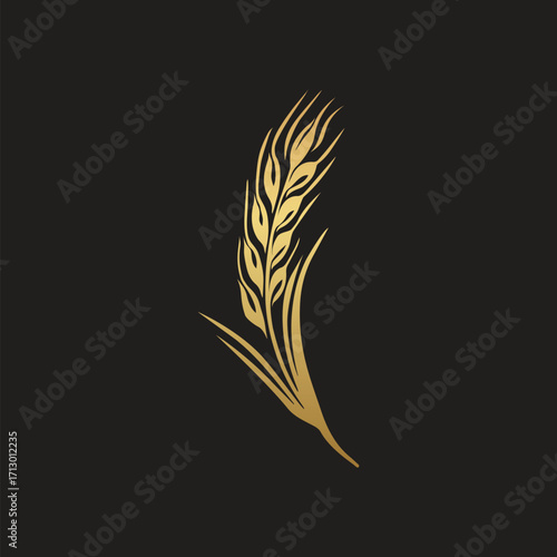 Wheat logo design. Coen logo design. Paddy logo design. Rice logo design. Seed logo design. Food logo design. Farm logo design. Farming logo design. Agricultural logo design.
